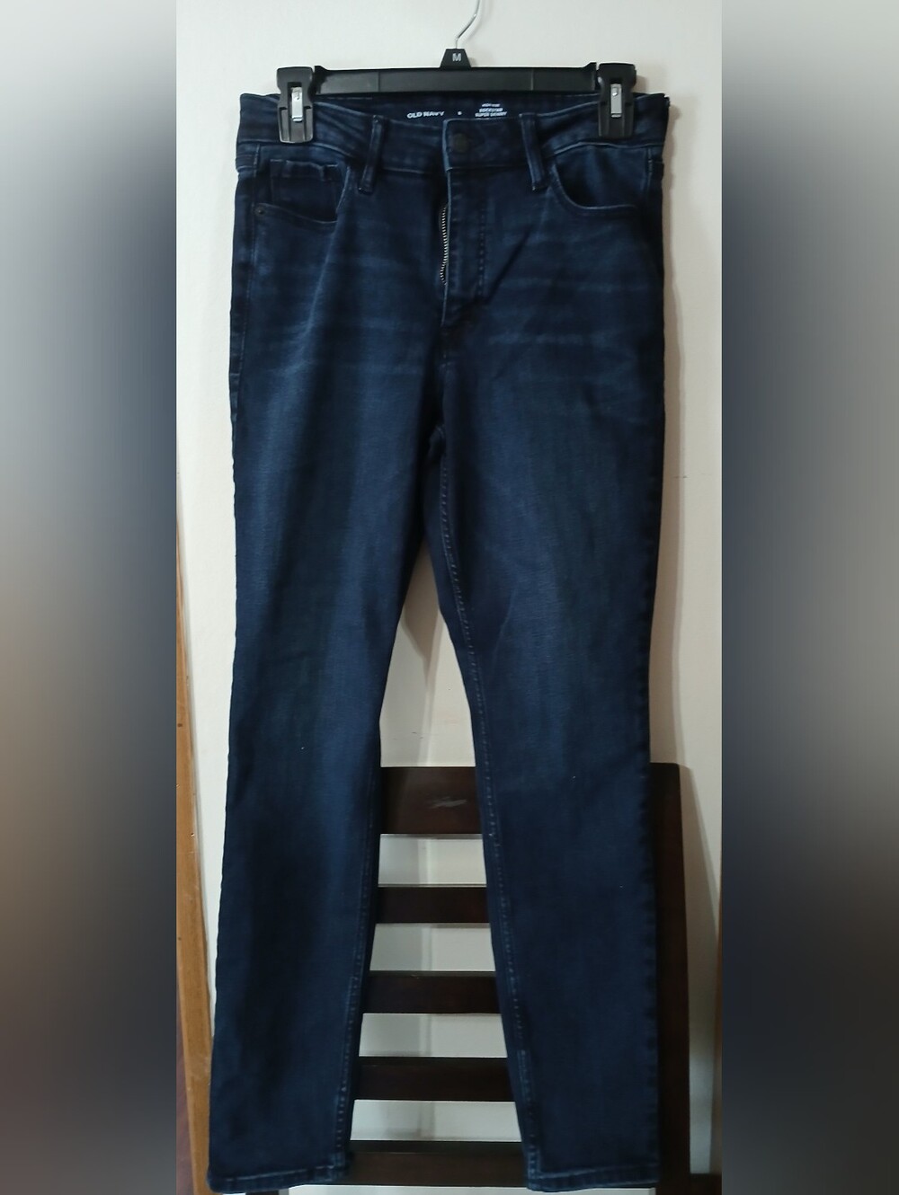 Old Navy Women’s Dark Blue Stretch Jeans - High Rise